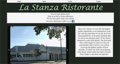 Desktop Screenshot of lastanzaristorante.com