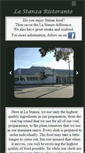 Mobile Screenshot of lastanzaristorante.com