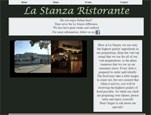 Tablet Screenshot of lastanzaristorante.com